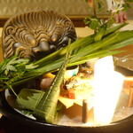 銀座 しのはら - 八寸　うなぎ、ちまき、押し寿司