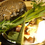 銀座 しのはら - 八寸　うなぎ、ちまき、押し寿司