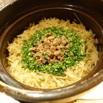 銀座 しのはら - 牛肉と生姜の炊き込みごはん