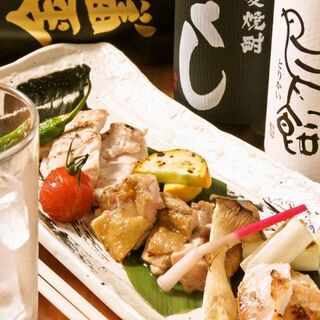 产地直送◇美味十足的比内地鸡“炙烤”与日本酒是绝配
