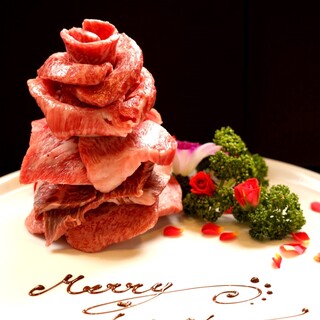 Meat cake for celebrations!(^^)!We also accept dessert plates!