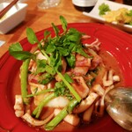 立飲・ビストロシン サンテ - イカとマッシュポテト