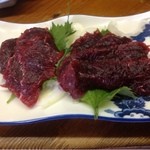 焼き鳥　柳屋 - 会津産の馬刺しです