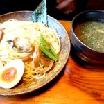 はぐるま - 牡蠣の柚子塩つけ麺：８５０円