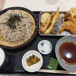 揚げ天まる - 料理写真:天ざるセット