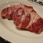 焼肉ホルモン 風土. - 厚切り塩ジンギスカンと言うけど、厚切り塩生ラム肩ロースだな♪他店では出せないだろうな。