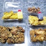 からあげWan! - モモから、ムネから250円、ムネからカレー味、とり天（ポンズ付）、カワから！