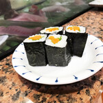 すし青木 - 山ごぼう巻（165円）