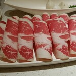 海底撈火鍋 - 特選牛肉のアップ