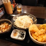 Musashino Udon Jinko - 天丼セット