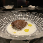 北海道焼肉 北うし - 蕗の薹のチョコレートムース
      ホアジャオミルク