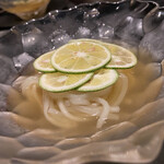 北海道焼肉 北うし - 酢橘の冷麺