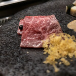 北海道焼肉 北うし - Ｗ自家製 セシーナとからすみ