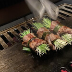 北海道焼肉 北うし - ネギ巻き