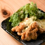 Raw tartare chicken nanban