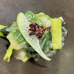 鰻はし本 - 九条ねぎのぬた