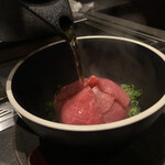 北海道焼肉 北うし - 和牛肉茶漬け