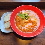 Shrimp Garden - 海老ラーメン+バケット(２カット)