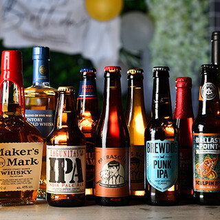 Full range of drinks ◎Craft beer and Organic Food wine also available