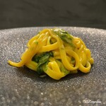 カーサ・デル・チーボ - 生海胆と青さのタリアテッレ