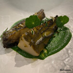 カーサ・デル・チーボ - 蝦夷あわびと筍のグラティナート