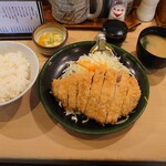 とんかつ生駒 - ろーすかつ定食　\1200(22-05)