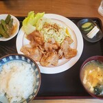 山びこ食堂 - 焼肉定食1050円