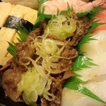 かっぱ寿司 - 本当は、穴子でしたが・・・牛カルビに、変更★(〃▽〃)★