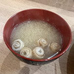 Tonkatsu Kare Butadaimyou - 味噌汁。日により具は変わります。