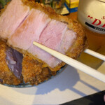 大阪とんかつ - 断面　たまらんです！