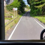 小判寿司 - JRバス白棚線のバス専用道、白棚鐵道の廃線跡