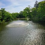 小判寿司 - 棚倉城趾、内堀が残る