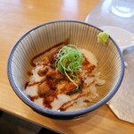 中華蕎麦 鳴神食堂 - 刻み鰻のとろろ飯300円