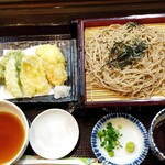 Kamakura Joan - きすと野菜６種の天ざる・１，１００円