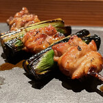 とり茶太郎 - 比内地鶏ハラミ葉大蒜