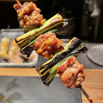 とり茶太郎 - 比内地鶏ハラミ葉大蒜