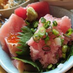 女川海の膳ニューこのり - 本鮪三昧丼（←私が勝手に命名）本当にサイコーに美味しい本鮪達です!旨かった〜