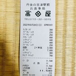 富田屋 - レシート