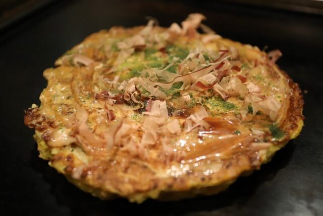Okonomiyaki Dan restaurant in Osaka, Japan