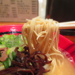 豚そば　成 - 極細ストレートめん(低加水)【麺の坊砦製１００g】