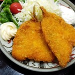 食事処 飲み処 風ちゃん - あじフライ・５００円