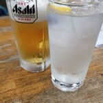 百味 - レモンサワーと生ビール