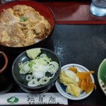 松月庵 - カツ丼セット。蕎麦は後ほど。