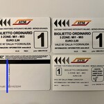 Vyta Santa Margherita - 二時間乗り放題の地下鉄とトラムとバスの乗車券。この日は四枚使った