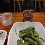 Purumeria - 枝豆とビール