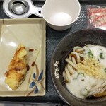 はなまるうどん - とろ玉ぶっかけととり天