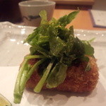 日本料理 たかむら - たかむら名物、カキクリームコロッケ・・うまっ!!