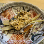 味乃しゅうか - 細竹　子持ちシャコにピータン豆腐