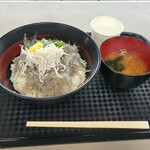 田子の浦港 漁協食堂 - ぷりぷり生しらす丼富士山盛り