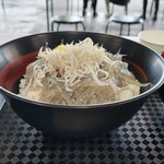 田子の浦港 漁協食堂 - ぷりぷり生しらす丼富士山盛り